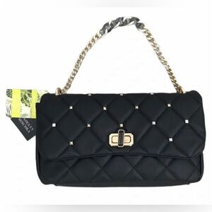 Badgley Mischka Studded Diamond Quilted Shoulder Bag NWT